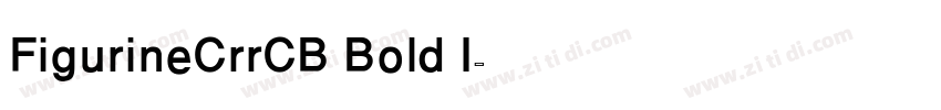 FigurineCrrCB Bold I字体转换